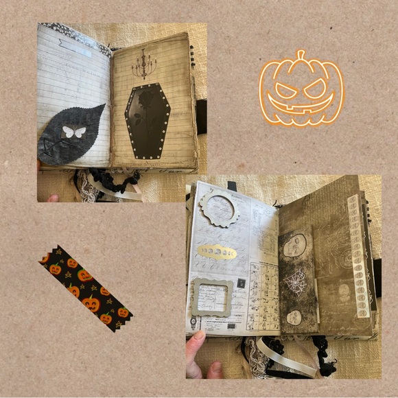 Haloween Junk Journal Homemade. 54 pages. 5x7 - Picture 14 of 15